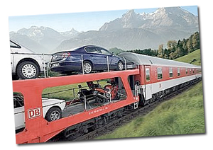 Perfekter Reiseweg: Der Autozug.