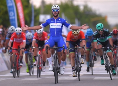 Fernando Gaviria gewann die erste Etappe der Vuelta a San Juan. Foto: Tim De Waele/Getty Images