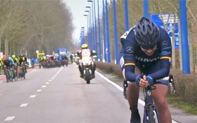 Mieke Kröger war auf den letzten Kilometern als Solistin unterwegs. Foto: Virtu Cycling