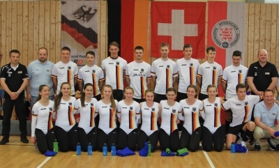 Die deutschen Hallenrad-Juniorinnen und -Junioren waren bei der EM-Generalprobe gegen die Schweiz erfolgreich. Foto: Wilfried Schwarz