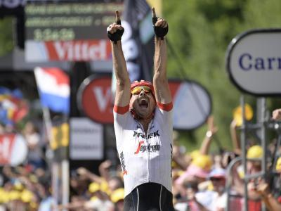            John Degenkolb hat die 9. Etappe der Tour de France gewonnen. Foto: Yorick Jansens/BELGA         