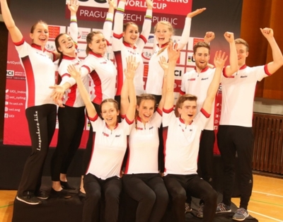 Die erfolgreiche BDR-Mannschaft mit der neuen Weltredkord-Halterin Milena Slupina (links oben). Foto: BDR