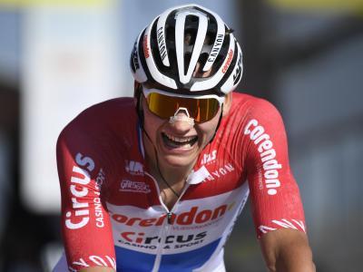  
          Gewann als erster Niederländer seit 2001 das Amstel Gold Race: Cross-WeltmeisterMathieu van der Poel. Foto: Yorick Jansens/BELGA 
        