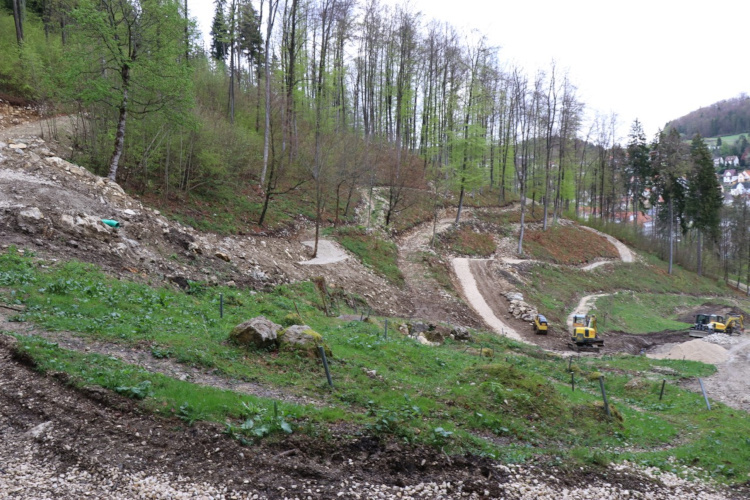 Die Strecke für den MTB-Weltcup in Albstadt wurde in den vergangenen Tagen und Wochen präpariert. Foto: Veranstalter