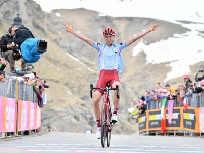  
          Auf der 13. Giro-Etappe gab es die erste Bergankunft. Foto: Fabio Ferrari/Lapresse via ZUMA Press. 
        