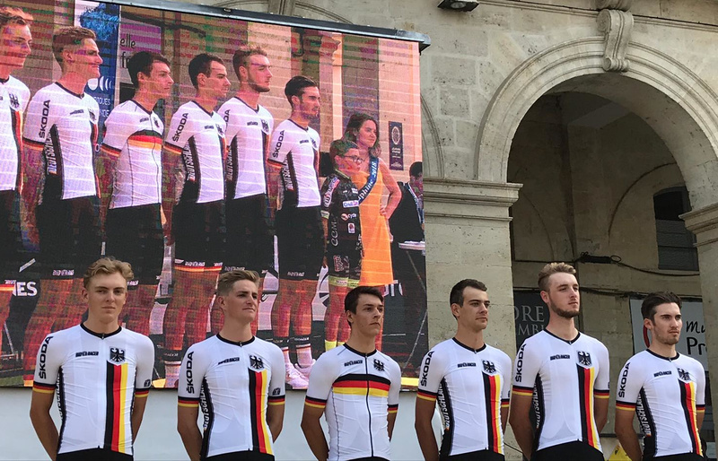 Das deutsche Nationalteam bei der Tour de l'Avenir. Foto: privat