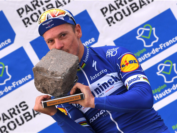 Philippe Gilbert gewann Paris-Roubaix 2019. Foto: Archiv/Tim de Waele/Deceuninck-Quick Step