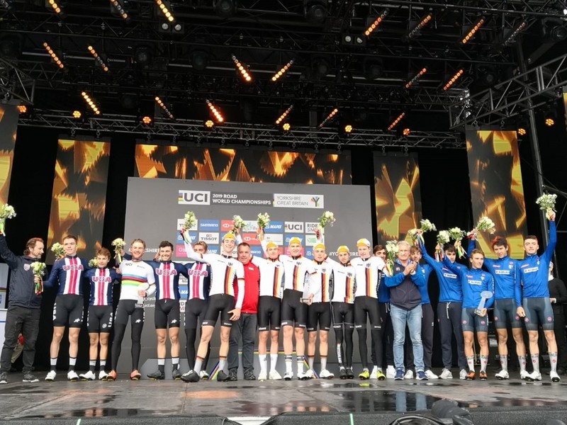 Die deutschen Junioren (Mitte) gewannen den Nationencup 2019. Foto: BDR
