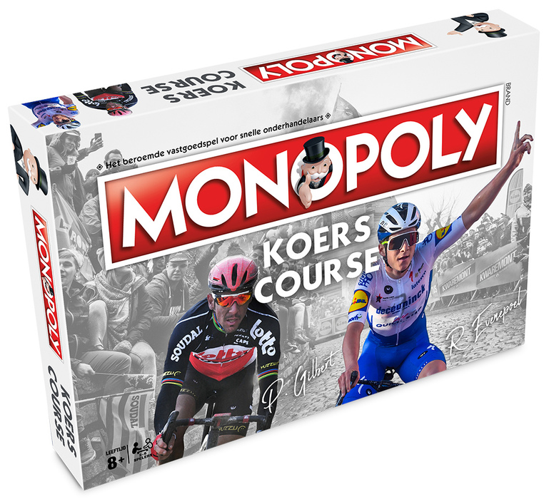 So soll der Karton des Radsport-Monopolys aussehen. Grafik: Groep 24 BV