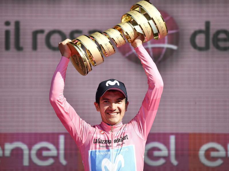 Richard Carapaz will erneut den Giro d'Italia gewinnen, bangt aber derzeit um seine Reise nach Europa. Foto: Archiv/Fabio Ferrari/Lapresse/Lapresse via ZUMA Press 