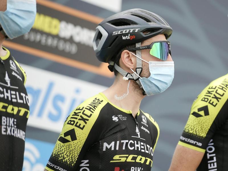            Simon Yates vom Team Mitchelton?Scott ist neuer Spitzenreiter bei Tirreno-Adriatico. Foto: Marco Alpozzi/LaPresse via ZUMA Press/dpa         