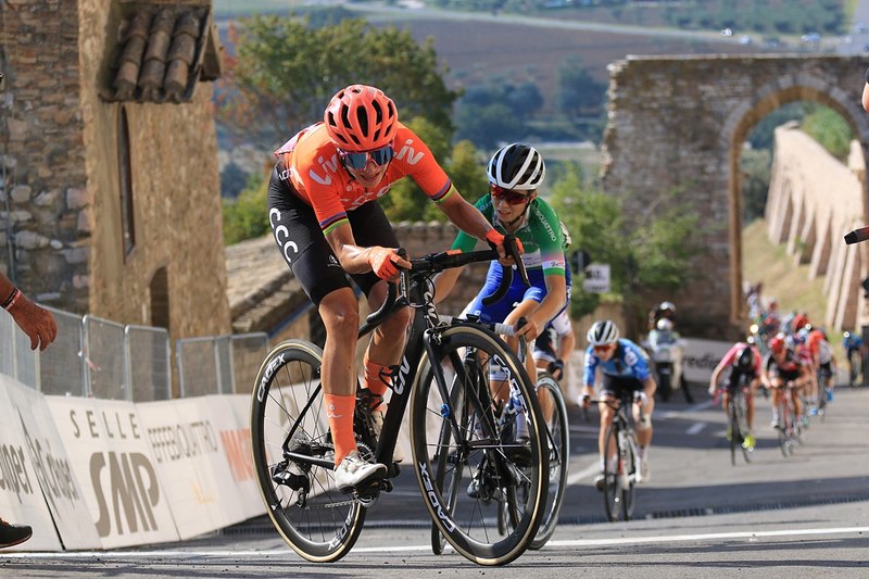 Marianne Vos gewann die Giro-Rosa-Etappe in Assisi. Foto: Flaviano Ossola/Giro Rosa