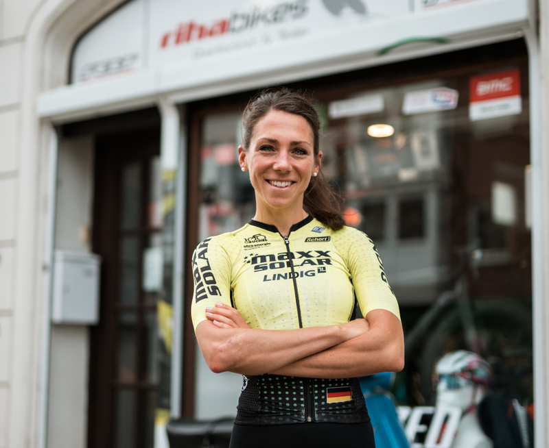 Carolin Schiff fährt 2021 für das Team «Andy Schleck Cycles-Immo Losch». Foto: Jannis Brandt