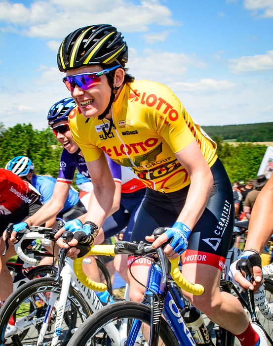 Kathrin Hammes gewann die Lotto Thüringen Ladies Tour 2019. Foto: Arne Mill/TRF