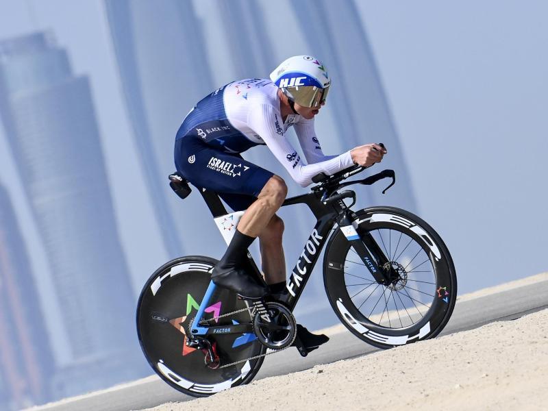 Chris auf der zweiten Etappe der UAE-Tour. Foto: Fabio Ferrari/LaPresse via ZUMA Press/dpa