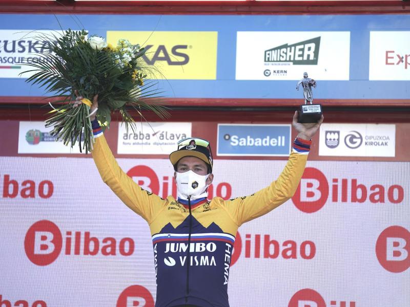 Primoz Roglič ist Gesamtsieger der 60. Baskenland-Rundfahrt. Foto: H.Bilbao/EUROPA PRESS/dpa         