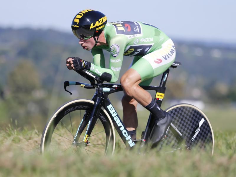 Primoz Roglic inspizierte die Zeitfahren der Tour de France 2021. Foto: Archiv/Yuzuru Sunada/BELGA/dpa