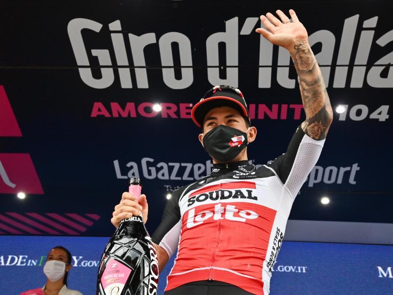 Caleb Ewan hat den 104. Giro d?Italia vorzeitig beendet. Foto: Massimo Paolone/LaPresse/AP/dpa         