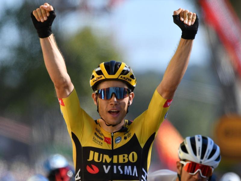 Wout van Aert wollte bei der Tour de France jubeln, zweifelt nach einer Blinddarm-OP derzeit jedoch an seiner Form. Foto: Archiv/Pool/BELGA/dpa