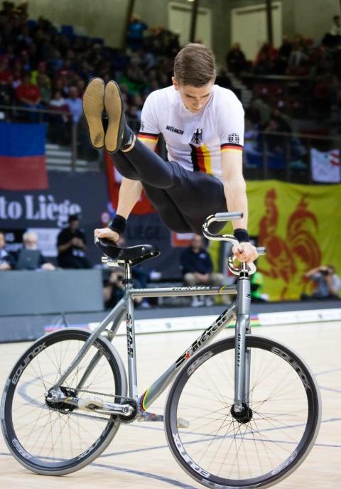 Lukas Kohl ist der Topfavorit für den Kunstrad-Weltcup in der Schweiz. Foto: BDR