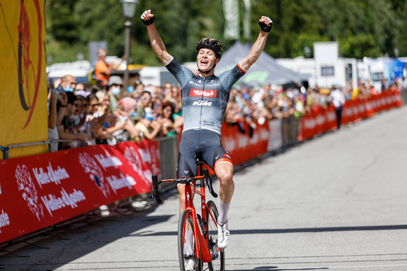 Georg Steinhauser gewann die Schlussetappe des Giro Ciclistico della Valle d'Aosta. Foto: Veranstalter