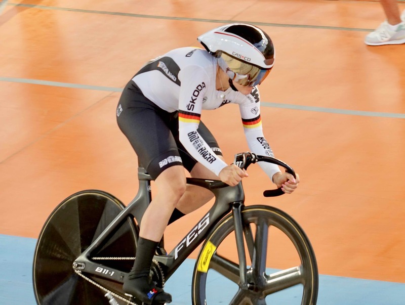 Clara Schneider fuhr im 500-Meter-Zeitfahren zur Silbermedaille. Foto: Frank Mölders