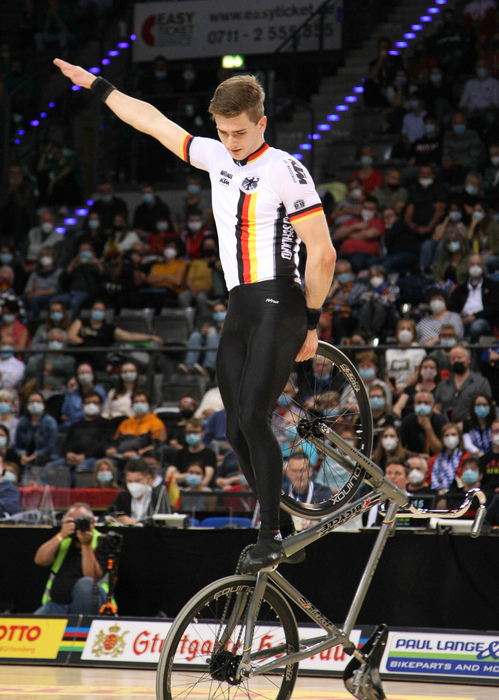 Lukas Kohl führt das deutsche Aufgebot beim Auftakt des Kunstrad-Weltcups an. Foto: Mareike Engelbrecht