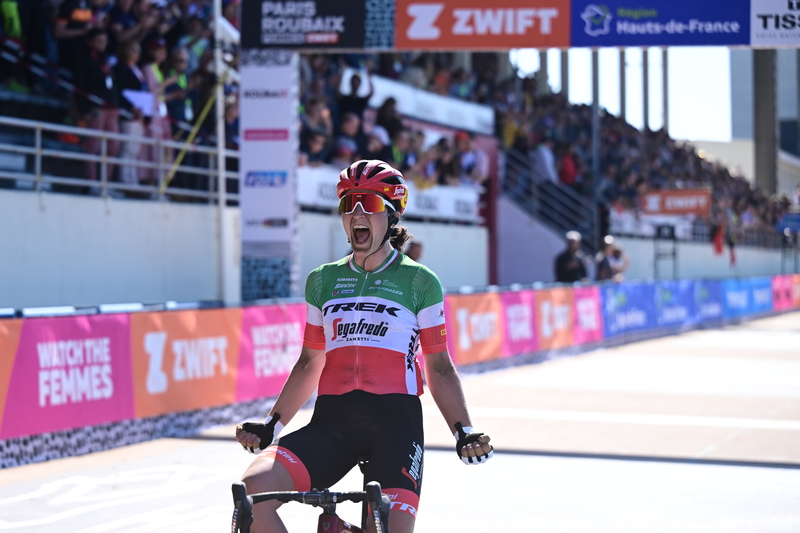 Elisa Longo Borghini triumphierte bei Paris-Roubaix. Foto: Trek-Segafredo