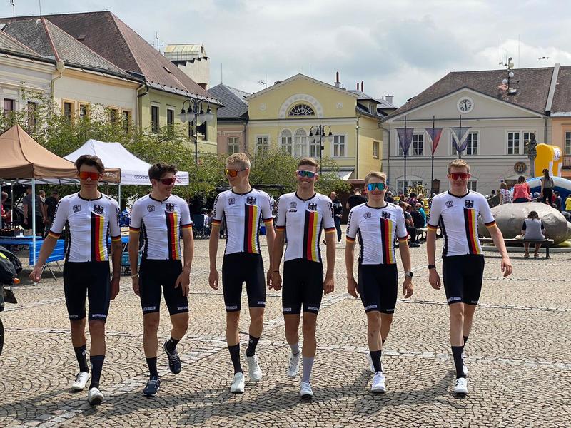 Das deutsche U23-Nationalteam bei der Friedensfahrt. Foto: privat