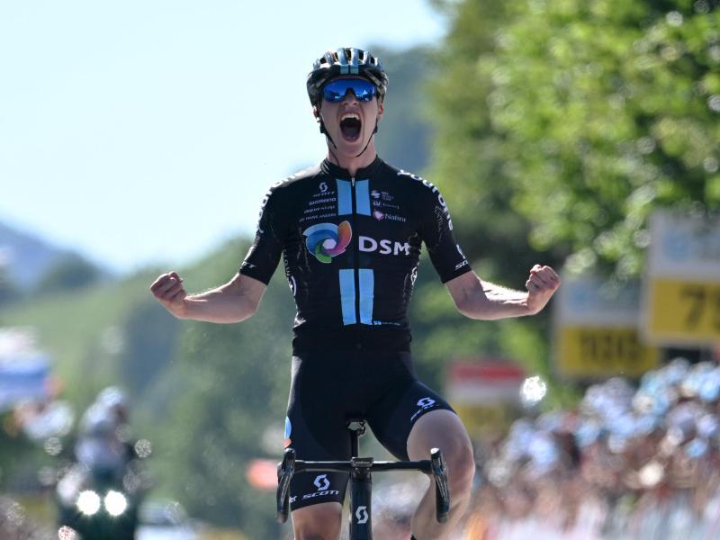            Konnte die zweite Etappe der Tour de Suisse gewinnen: Andreas Leknessund. Foto: Gian Ehrenzeller/KEYSTONE/dpa         
