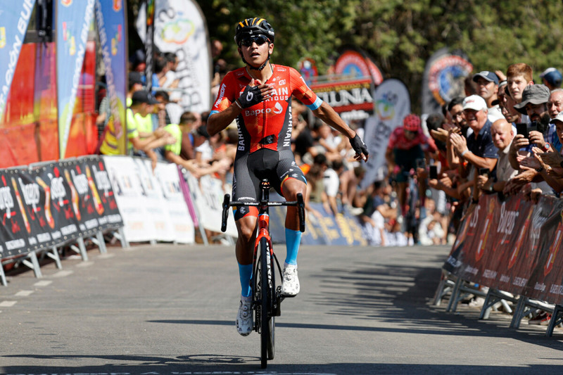 Santiago Buitrago gewann die erste Etappe der Vuelta a Burgos. Foto: Sprintcycling/Bahrain-Victorious