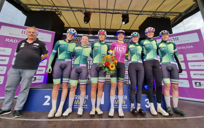 Das Team Maxx Solar-Lindig gewann die Mannschaftswertung der Rad-Bundesliga 2022. Foto: Uli Hugger