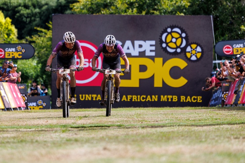 Georg Egger und Lukas Baum waren auf der fünften Etappe der Cape Epic am schnellsten. Foto: Absa Cape Epic/Sam Clark