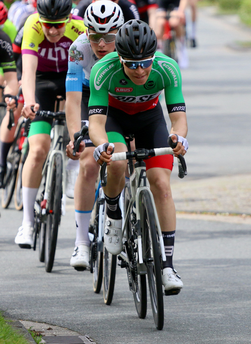 Louis Leidert, hier bei der Rad-Bundesliga in Steinfurt, startet bei der Straßen-WM der U19 im Zeitfahren und Straßenrennen. Foto: Dominic Reichert
