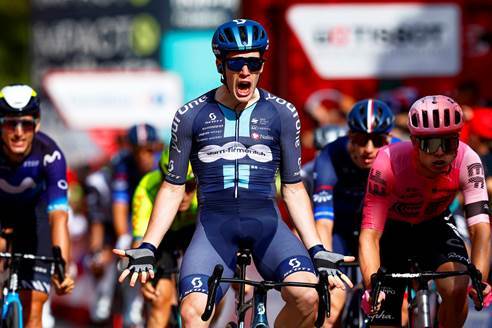 Alberto Dainese holte bei der Vuelta einen Etappensieg. Foto: Unipublic/Sprintcycling