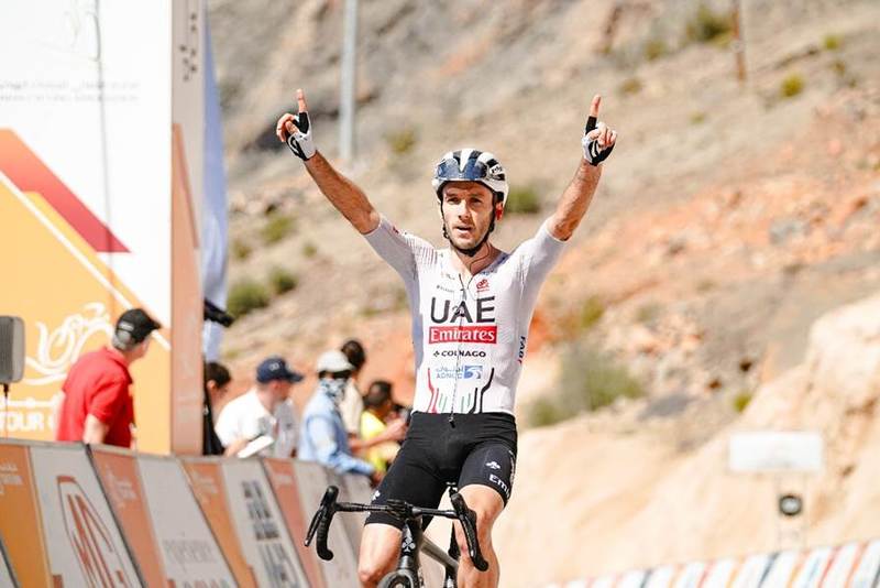 Adam Yates gewann die Schlussetappe und die Gesamtwertung der Tour of Oman. Foto: A.S.O./Oman Cycling Association/Thomas Maheux
