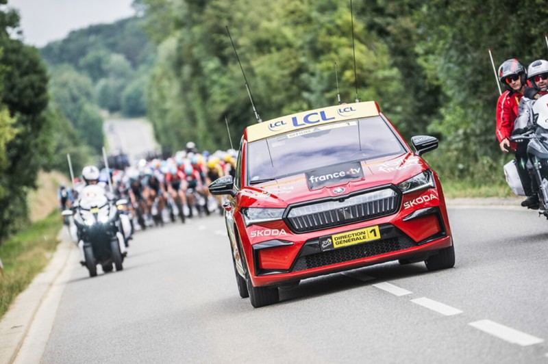 Skoda unterstützt weiter die Tour de France. Foto: A.S.O./Charly Lopez